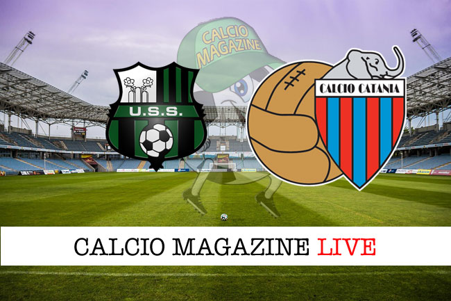 Sassuolo Catania cronaca diretta live risultato tempo reale