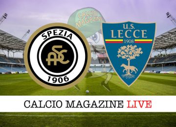 Spezia Lecce cronaca diretta risultato in campo reale