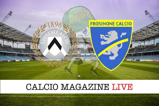 Udinese Frosinone cronaca diretta risultato in tempo reale