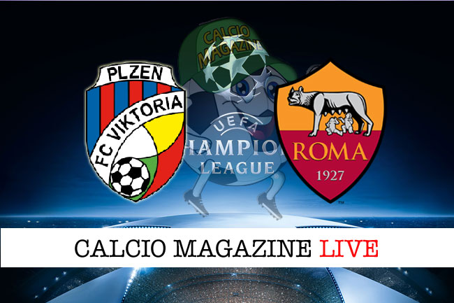 Viktoria Plzen Roma cronaca diretta live risultato tempo reale