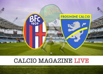 Bologna Frosinone cronaca diretta live risultato in campo reale