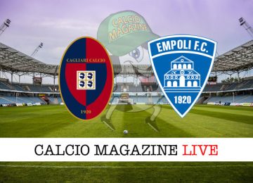 Cagliari Empoli cronaca diretta risultato in campo reale