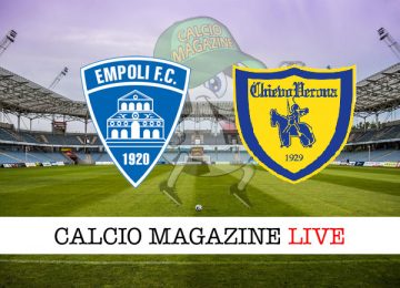 Empoli ChievoVerona cronaca diretta live risultato in campo reale