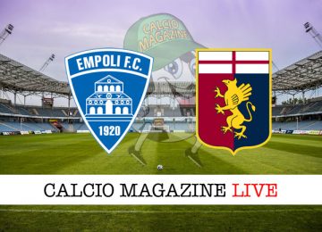 Empoli Genoa cronaca diretta live risultato in campo reale