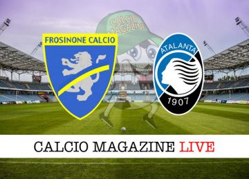 Frosinone Atalanta cronaca diretta risultato in campo reale