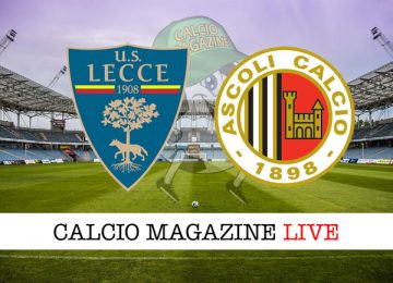 Lecce Ascoli cronaca diretta live risultato in campo reale