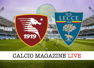 Salernitana Lecce cronaca diretta risultato in campo reale