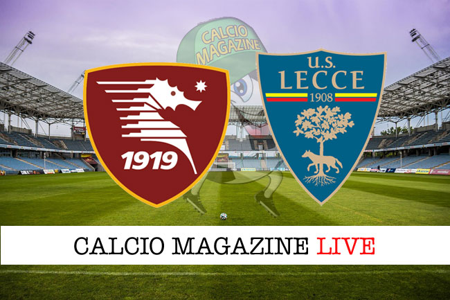 Salernitana Lecce cronaca diretta risultato in campo reale