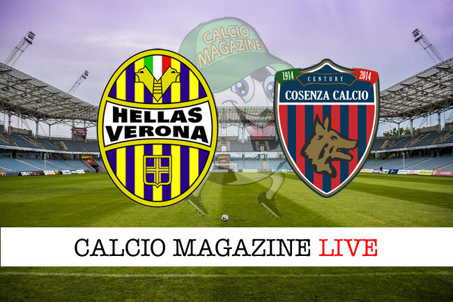 Hellas Verona Cosenza cronaca diretta live risultato in campo reale