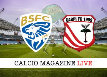 Brescia Carpi cronaca diretta live risultato in tempo reale