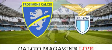 Frosinone Lazio cronaca diretta live risultato in campo reale