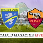 Frosinone Roma cronaca diretta live risultato in tempo reale