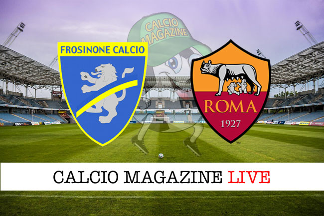 Frosinone - Roma 2-3, il tabellino