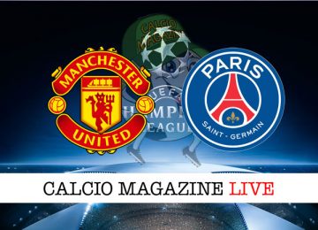 Manchester United PSG cronaca diretta live risultato in tempo reale