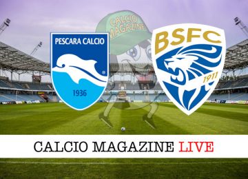 Pescara Brescia cronaca diretta live risultato in campo reale