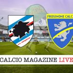 Sampdoria Frosinone cronaca diretta live risultato in tempo reale