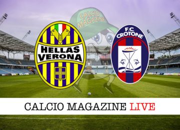 Verona Crotone cronaca diretta live risultato in tempo reale