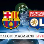Barcellona Lione cronaca diretta live risultato in tempo reale