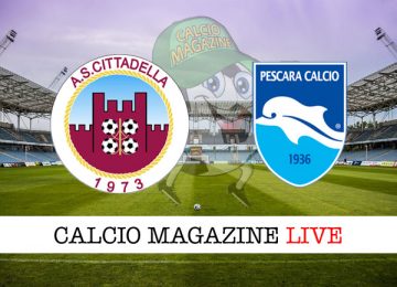 Cittadella Pescara cronaca diretta live risultato in tempo reale