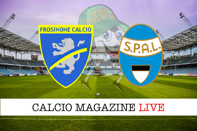 Frosinone Spal cronaca diretta live risultato in tempo reale