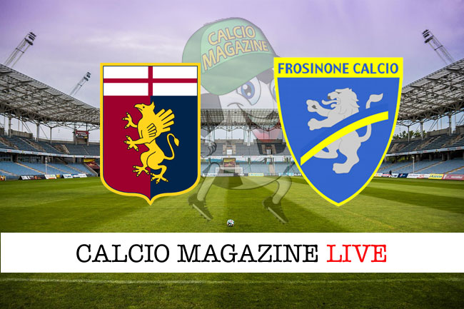 Genoa Frosinone cronaca diretta live risultato in tempo reale