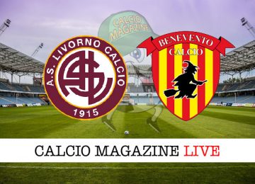 Livorno Benevento cronaca diretta live risultato in tempo reale