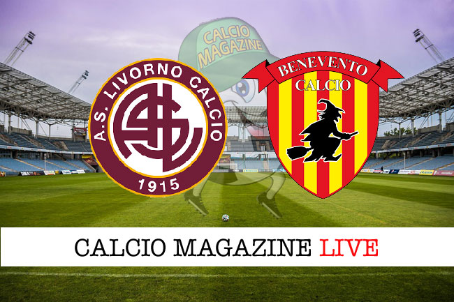 Livorno Benevento cronaca diretta live risultato in tempo reale