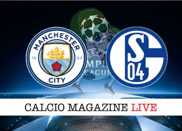 Manchester City Schalke 04 cronaca diretta live risultato in tempo reale