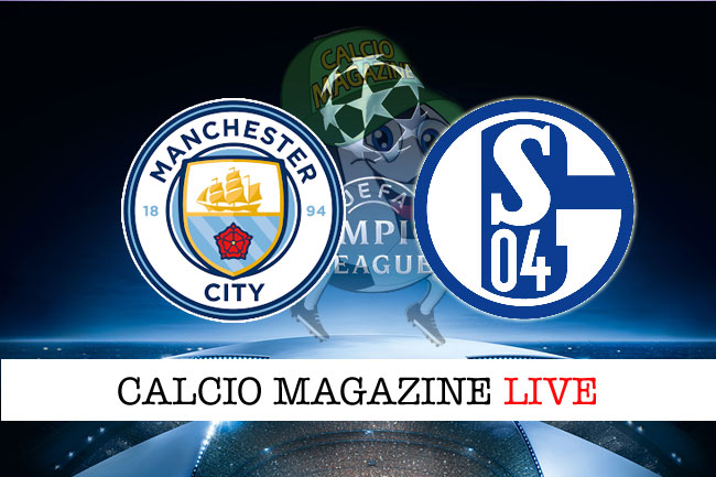 Manchester City Schalke 04 cronaca diretta live risultato in tempo reale