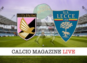 Palermo Lecce cronaca diretta live risultato in tempo reale