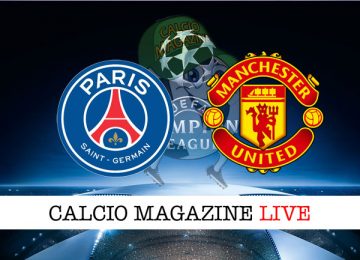 PSG Manchester United cronaca diretta live risultato in tempo reale