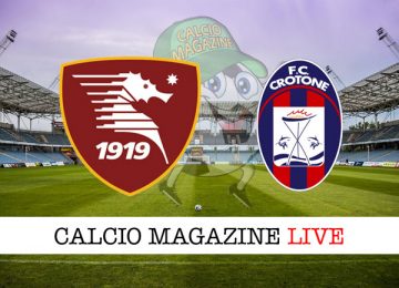 Salernitana Crotone cronaca diretta live risultato in tempo reale