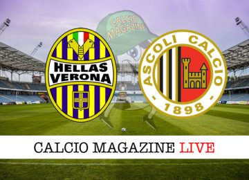 Hellas Verona Ascoli cronaca diretta live risultato in tempo reale