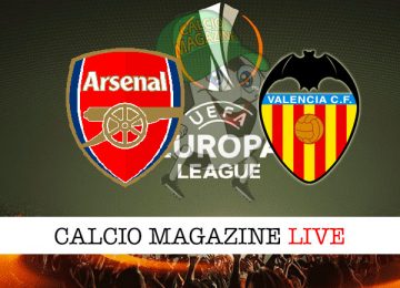 Arsenal Valencia cronaca diretta live risultato in tempo reale