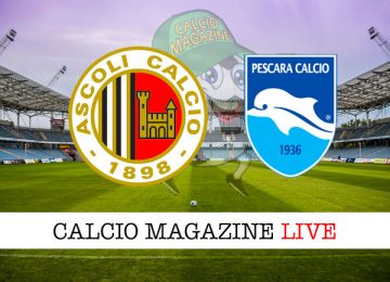 Ascoli Pescara cronaca diretta live risultato in tempo reale