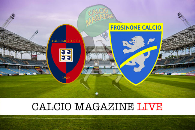 Cagliari Frosinone cronaca diretta live risultato in tempo reale