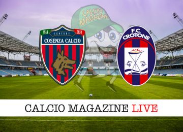 Cosenza Crotone cronaca diretta live risultato in tempo reale