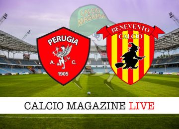 Perugia Benevento cronaca diretta live risultato in tempo reale