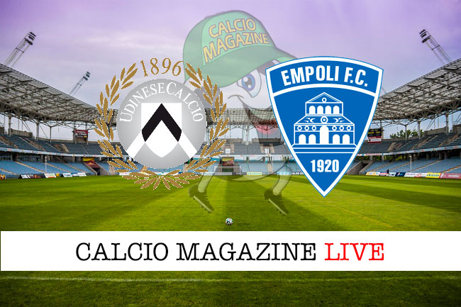 Udinese Empoli cronaca diretta live risultato in tempo reale