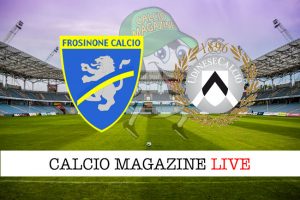 Frosinone Udinese cronaca diretta live risultato in tempo reale
