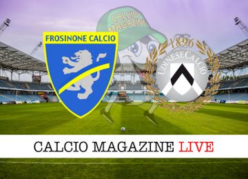 Frosinone Udinese cronaca diretta live risultato in tempo reale