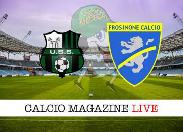 Sassuolo Frosinone cronaca diretta live risultato in tempo reale