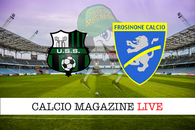 Sassuolo Frosinone cronaca diretta live risultato in tempo reale