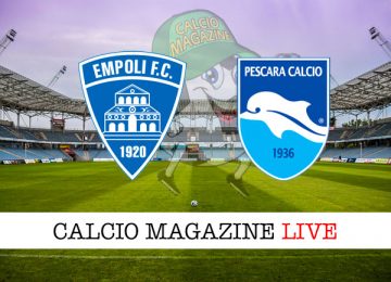 Empoli Pescara cronaca diretta live risultato in tempo reale