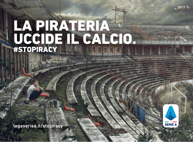 la pirateria uccide il calcio