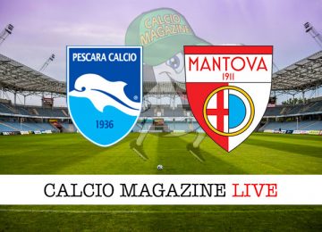 Pescara Mantova cronaca diretta live risultato in tempo reale
