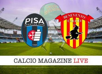 Pisa Benevento cronaca diretta live risultato in tempo reale