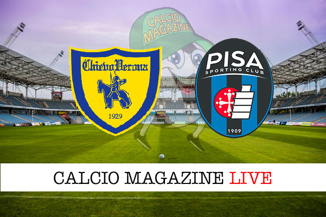 Chievo Pisa cronaca diretta live risultato in tempo reale