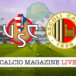 Cremonese Ascoli cronaca diretta live risultato in tempo reale