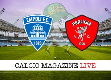 Empoli Perugia cronaca diretta live risultato in tempo reale